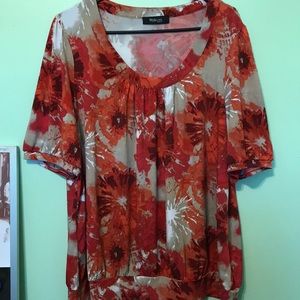 Floral Short Sleeve Blouse